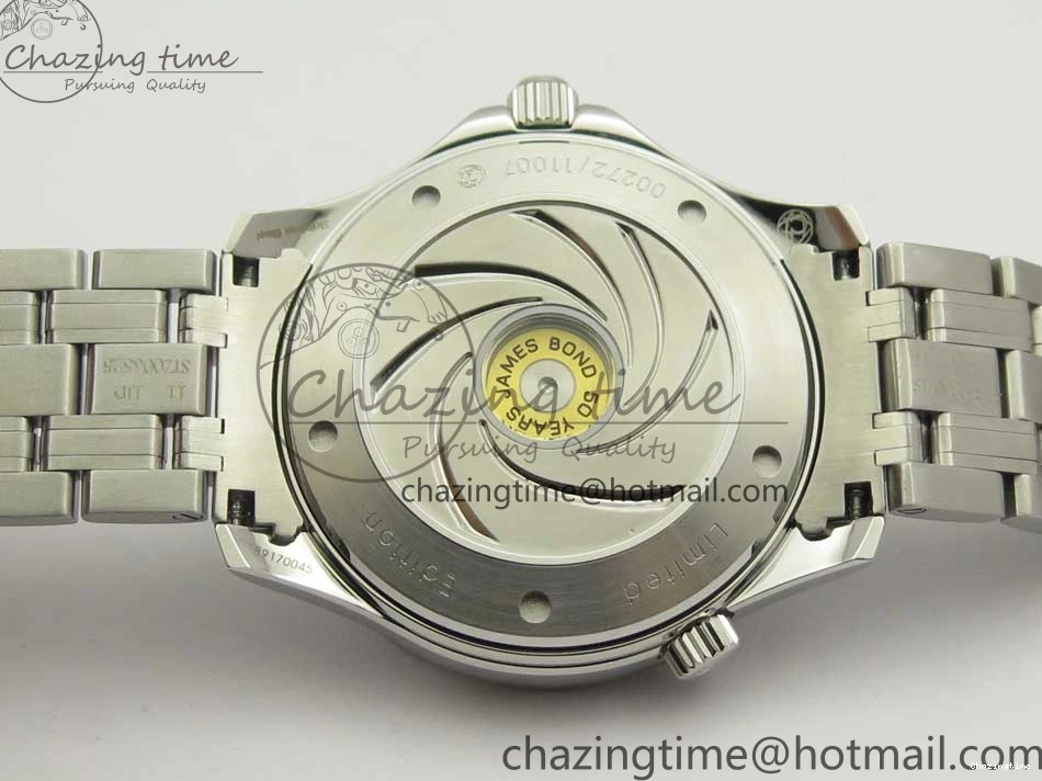 0206 Seamaster 300M Chronometer SS “007” Limited Edition OMF 1:1 Best Edition on SS Bracelet A2824 (Black Balance Wheel) V Seasonal 7952